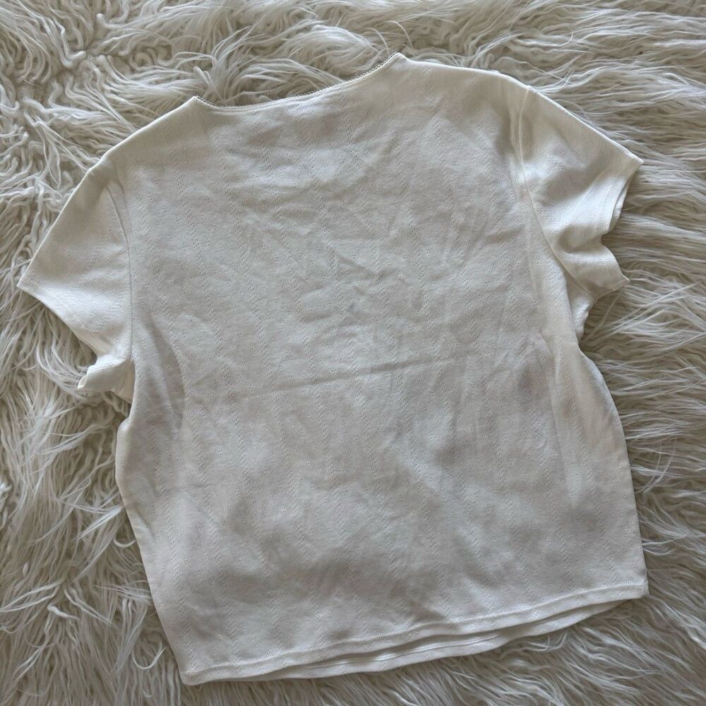 Skims Drop Needle Baby Tee Marble Size Large - Picture 6 of 7